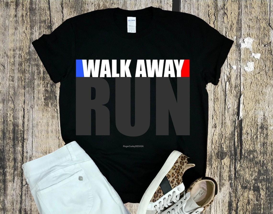 Walk Away RUN Unisex T-shirt Walk Away Movement T Shirt - Etsy