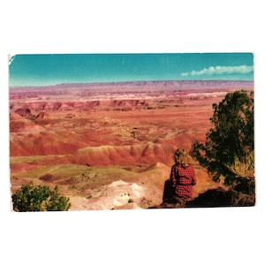 Cartolina d'epoca del Painted Desert National Monument, Arizona, Fronske Studio Hwy 66