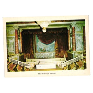 Hermitage Theatre Postcard Aurora Art USSR Leningrad Historical Architecture