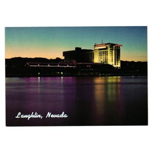 Jeu de cartes postales vintage de vacances de carte postale de Laughlin Nevada d'hôtel de Riverside