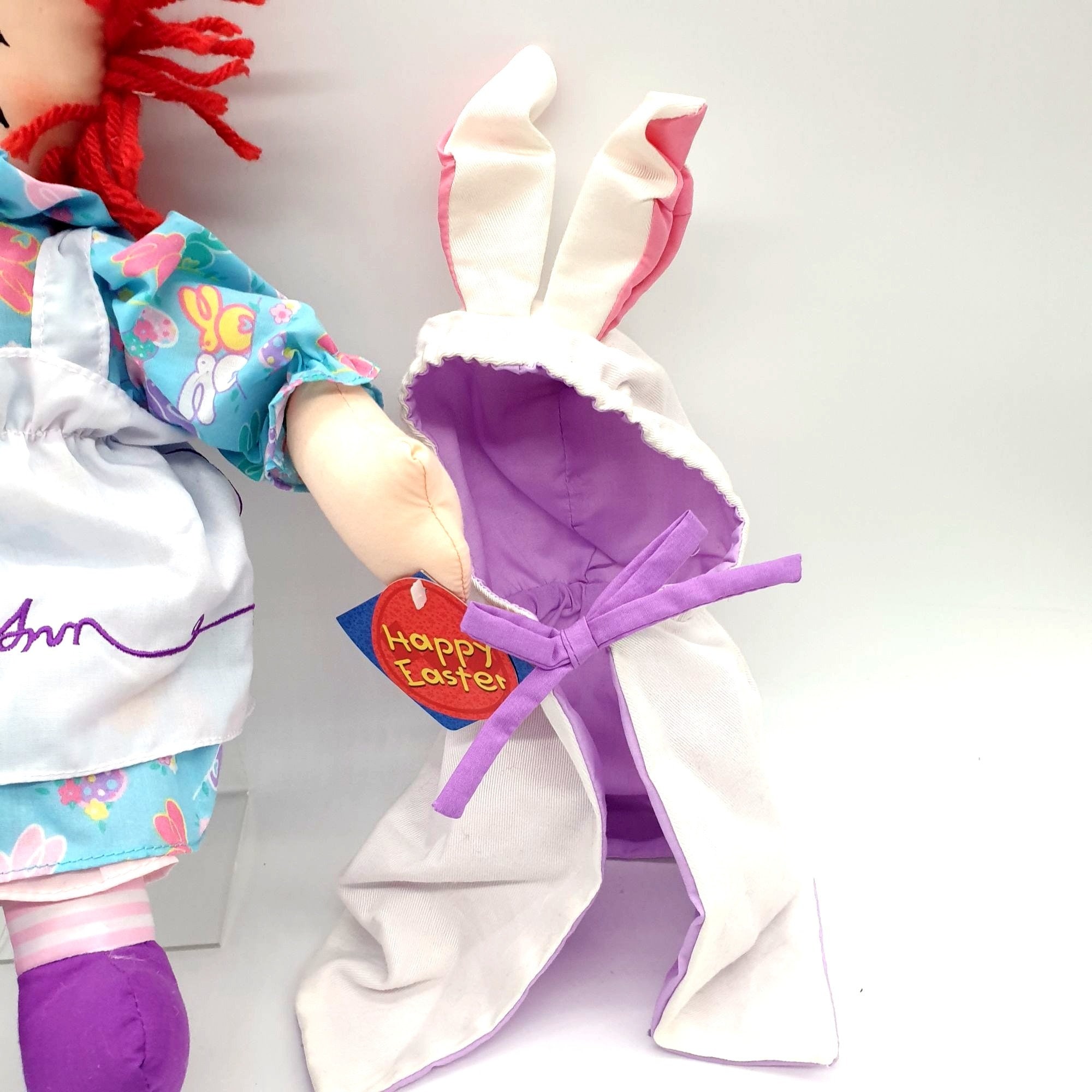 Raggedy Ann Easter Doll Vintage 2000 Dakin Bunny Hood New Toys