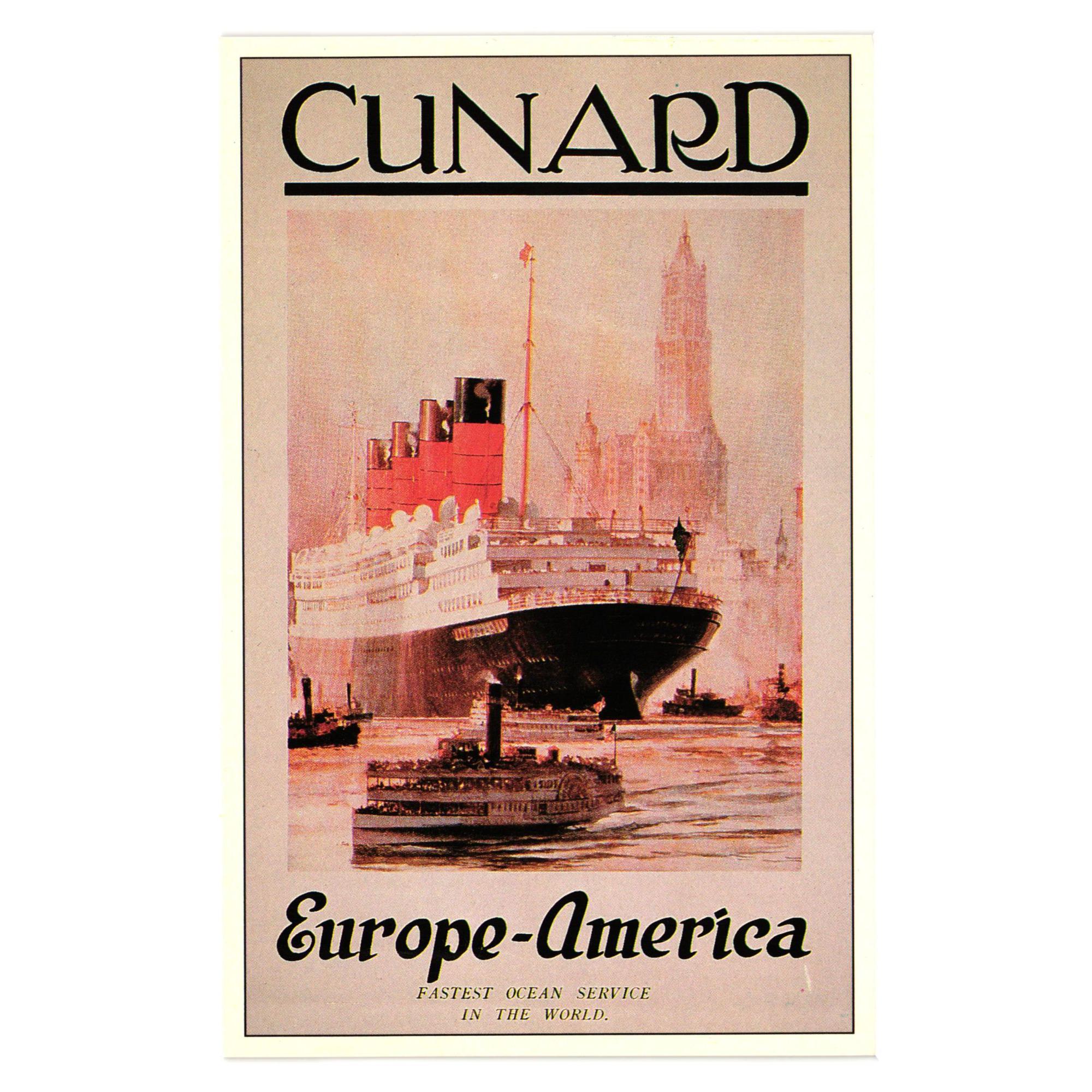 1929年の地中海クルーズのヴィンテージ広告ポスター 1929年の地中海