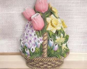 PartyLite Tea Light Candle Floral Easter Spring Display Collection Flowers