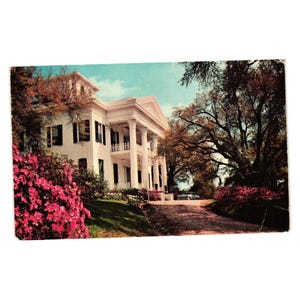 Stara pocztówka wysłana w marcu 1976 r. Stanton Hall Natchez Mississippi Home Garden