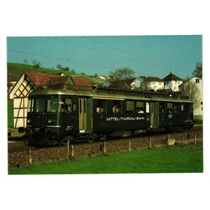 Mittelethurgaubahn Electric Train Postcard ABDe 4/4 11 Switzerland Rail Engine