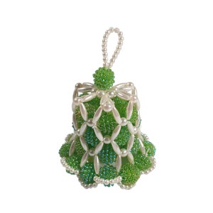 Hand Made Beaded Ornaments Vintage Large Tree Decoration Classic Christmas