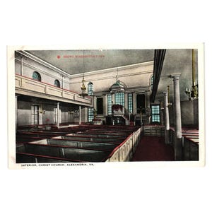 Vintage Christ Church Alexandria VA carte postale R-69632 édifice religieux inutilisé