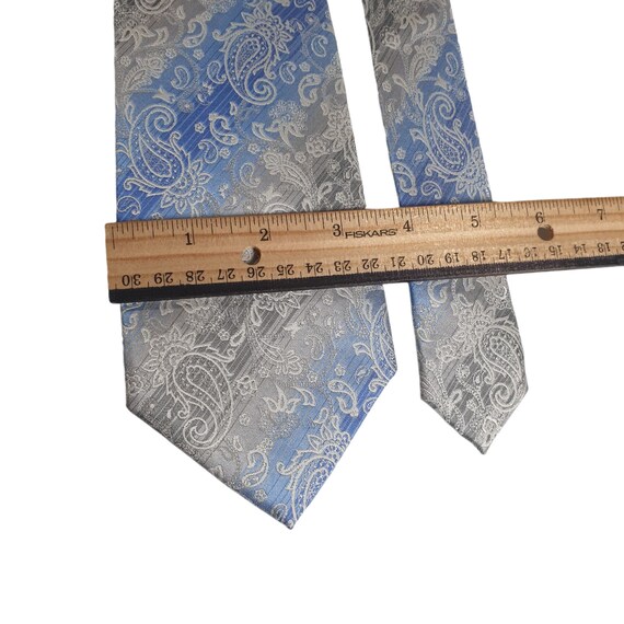 Van Heusen Mens Necktie Tie Designer Baby Blue Si… - image 3
