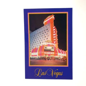 Carte postale vintage Fremont Casino Las Vegas Nevada Collector Series LV 388 Boyd's