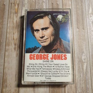 George Jones Shine On Cassette Álbum Epic Records 1983 Clásico de la música country