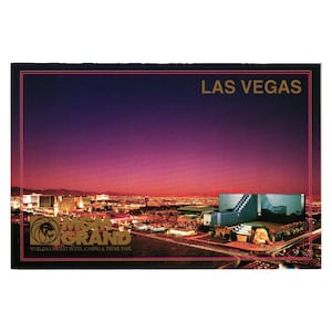 Las Vegas Nevada MGM Grand Sunset Strip carte postale vintage vacances hôtel casino