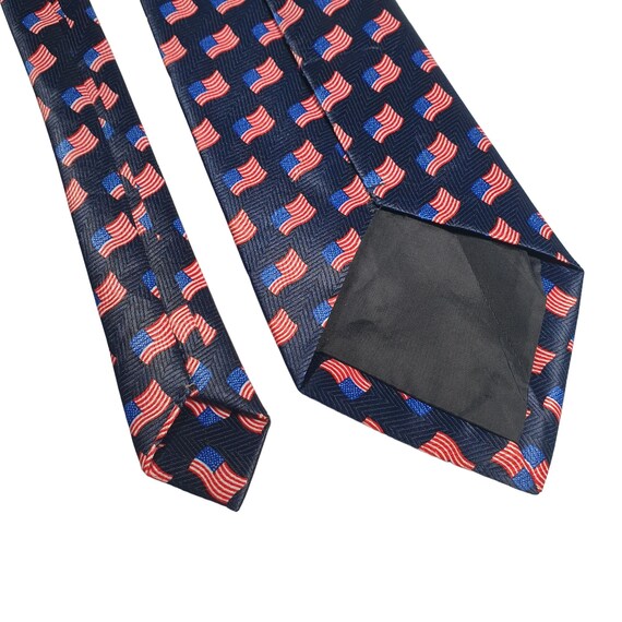 Umo Lorenzo Italy Mens Necktie Tie Designer Flag … - image 5