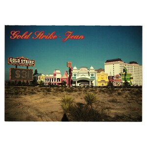 Carte postale vintage Jean Nevada Gold Strike Hotel Casino Gambling Hall Tourism