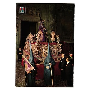 Cartolina d'epoca Semana Santa Siviglia Nuestro Padre Jesus Del Gran Poder Spagna