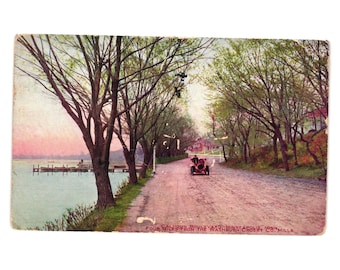 Calhoun Boulevard Minneapolis MN Postcard 1909 Handwritten Mailed Stamp Vintage