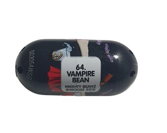Mighty Beanz Vampire Bean 64 Collectible Toy Moose Black Red
