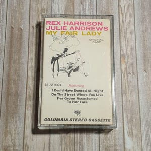 My Fair Lady Reparto original Cassette Rex Harrison Julie Andrews Columbia Stereo