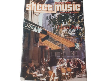 Sheet Music Magazine October 1983 I Love Paris Easy Listening Piano Guitar