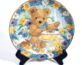 Teddys Osterfestlichkeit Sarah Bengry Vintage Platte Sammlerstück Franklin Mint Heirloom