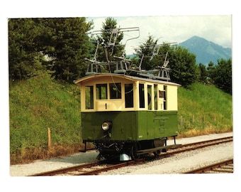 Meterspurige Train Car HGe 2/2 1 Postcard Stansstad Engelberg Bahn Switzerland