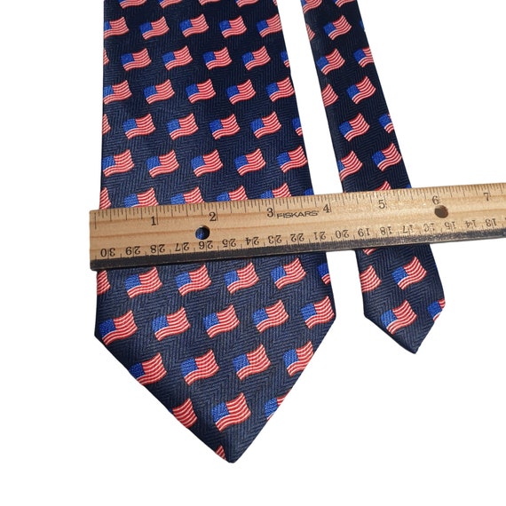 Umo Lorenzo Italy Mens Necktie Tie Designer Flag … - image 3