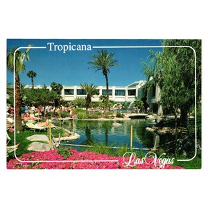 Tropicana Pool Las Vegas Vintage Postkarte Urlaub Hotelcasino Glücksspiel Reise