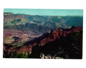 Vintage Grand Canyon National Park Postcard Lipan Point By Fred Harvey Mountains