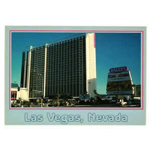 Hotel Casino Ballys Las Vegas Nevada Postal vintage Vacaciones de juego Strip