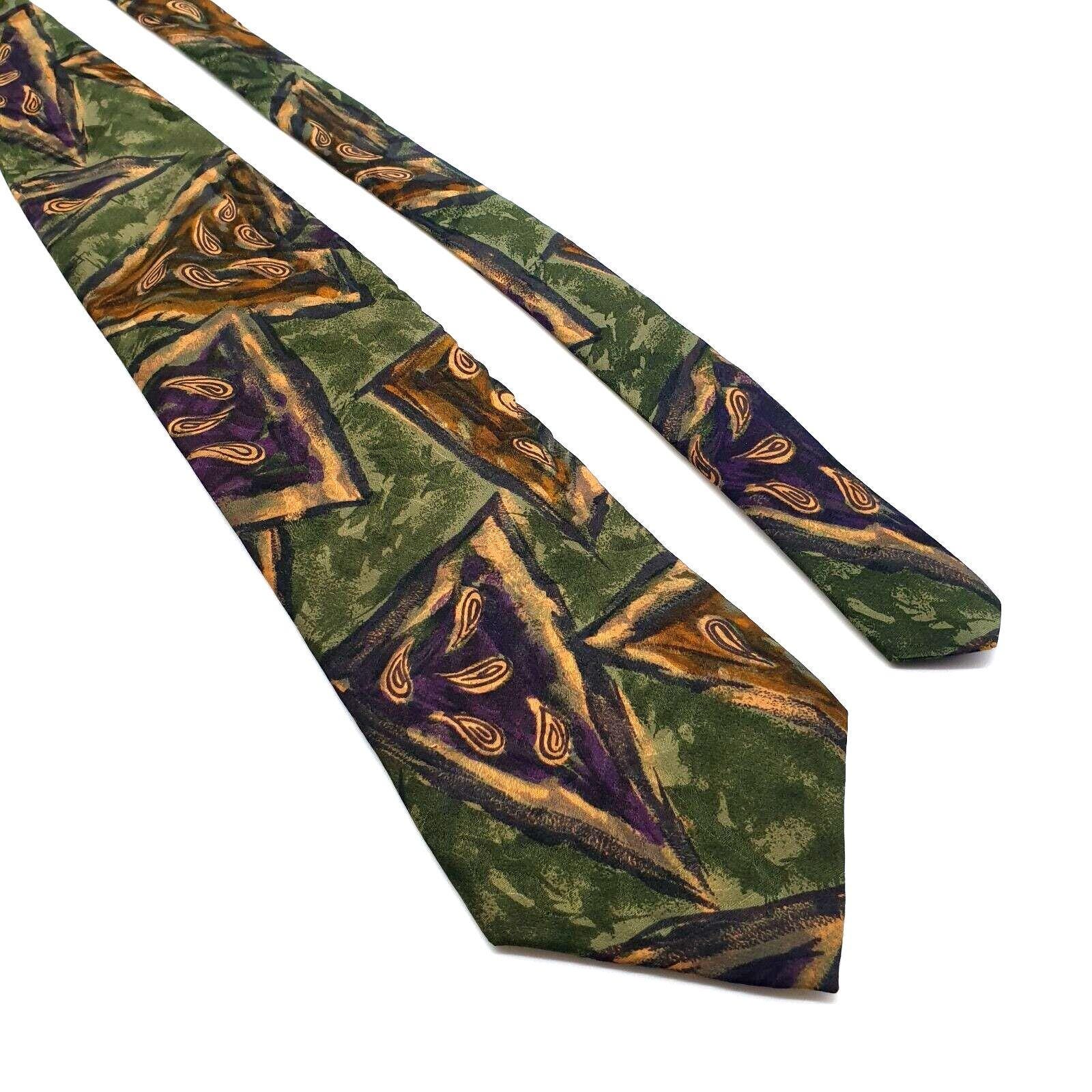 Bugatti Mens Designer Tie All Italian Silk Made in USA Accessory Green Gift Dad