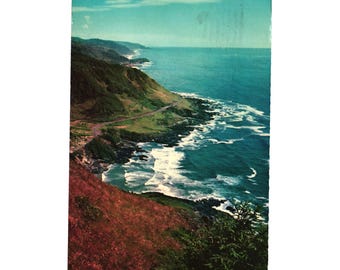 Vintage Cape Perpetua Oregon Postcard Scenic Coastline View Rare Collectible USA