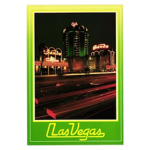 Sands Las Vegas Hotel Casino veilleuses carte postale Nevada vacances tourisme
