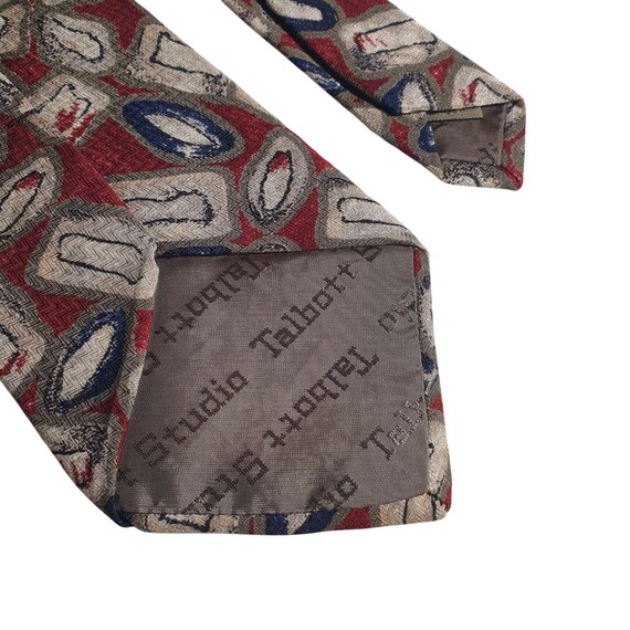 Talbots Studio Men Abstract Pattern Silk Tie Mult… - image 5