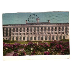 Carte postale vintage de l'URSS avec le sanatorium Kemeri Brooklyn NY, 27 avril 1974