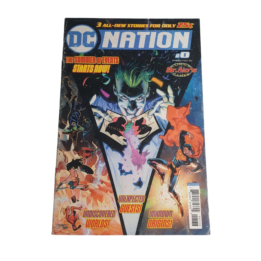 DC Nation Dr Nos Comics Games No 0 July 2018 Special Edition Worn Cover ...