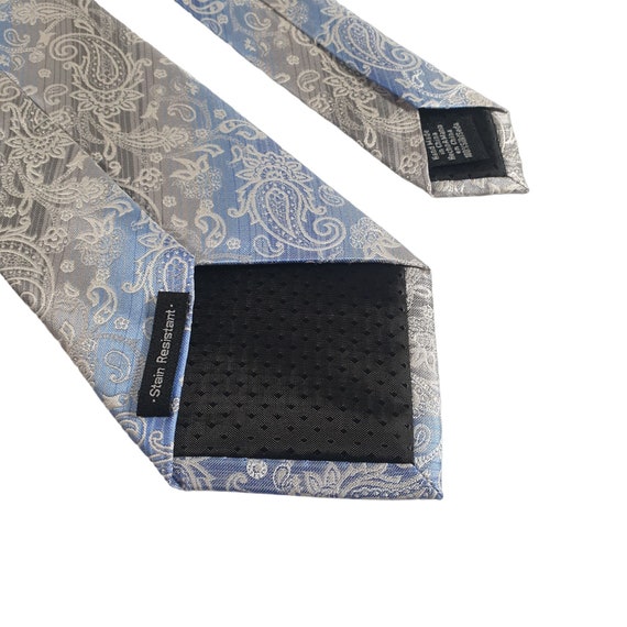 Van Heusen Mens Necktie Tie Designer Baby Blue Si… - image 5