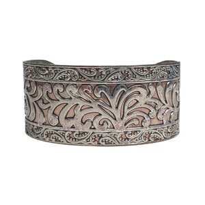 Women Cuff Bracelet Silver Tone Plated Metal With Costume Jewelry Adjustable