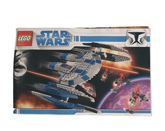 8016 Star Wars Hyena Droid Bomber LEGO Building Manual Instruction Replacement