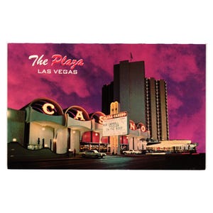 Carte postale vintage Union Plaza Hotel Las Vegas Marquee Nevada Vacation Tourism