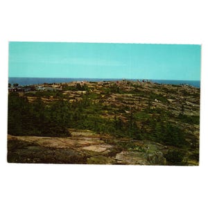 Carte postale vintage Summit Mt Cadillac Parc national d'Acadia, Maine George W Cullen