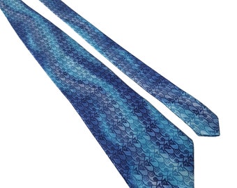 Cravate Homme J Garcia édition Collector - Soie 100%, Motif Graphique Abstrait, Largeur 3.75 Pouces