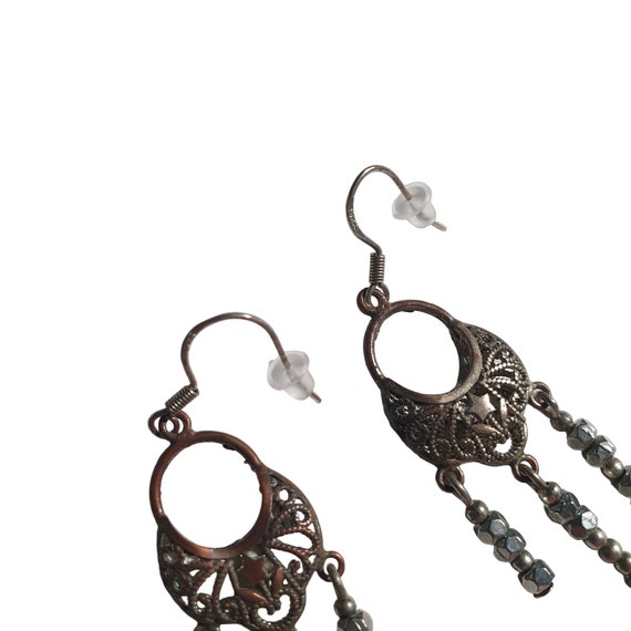 Vintage Dangle Bead Handmade Earrings Womens Jewe… - image 3