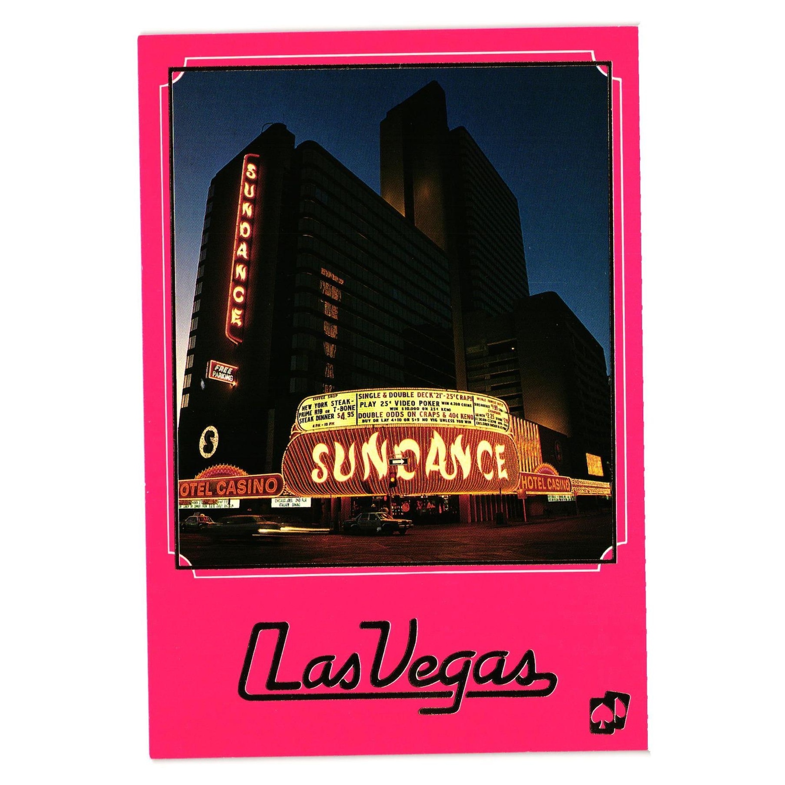 Sundance Hotel Casino Vintage Postcard Las Vegas Nevada Vacation ...