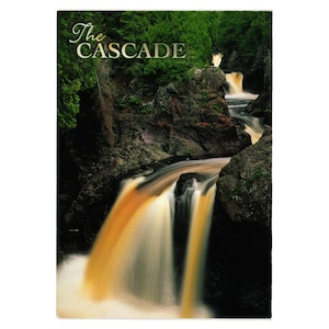 Cascade River Gorge Lago Superiore Cartolina Tom Algine Cascata Natura Strada