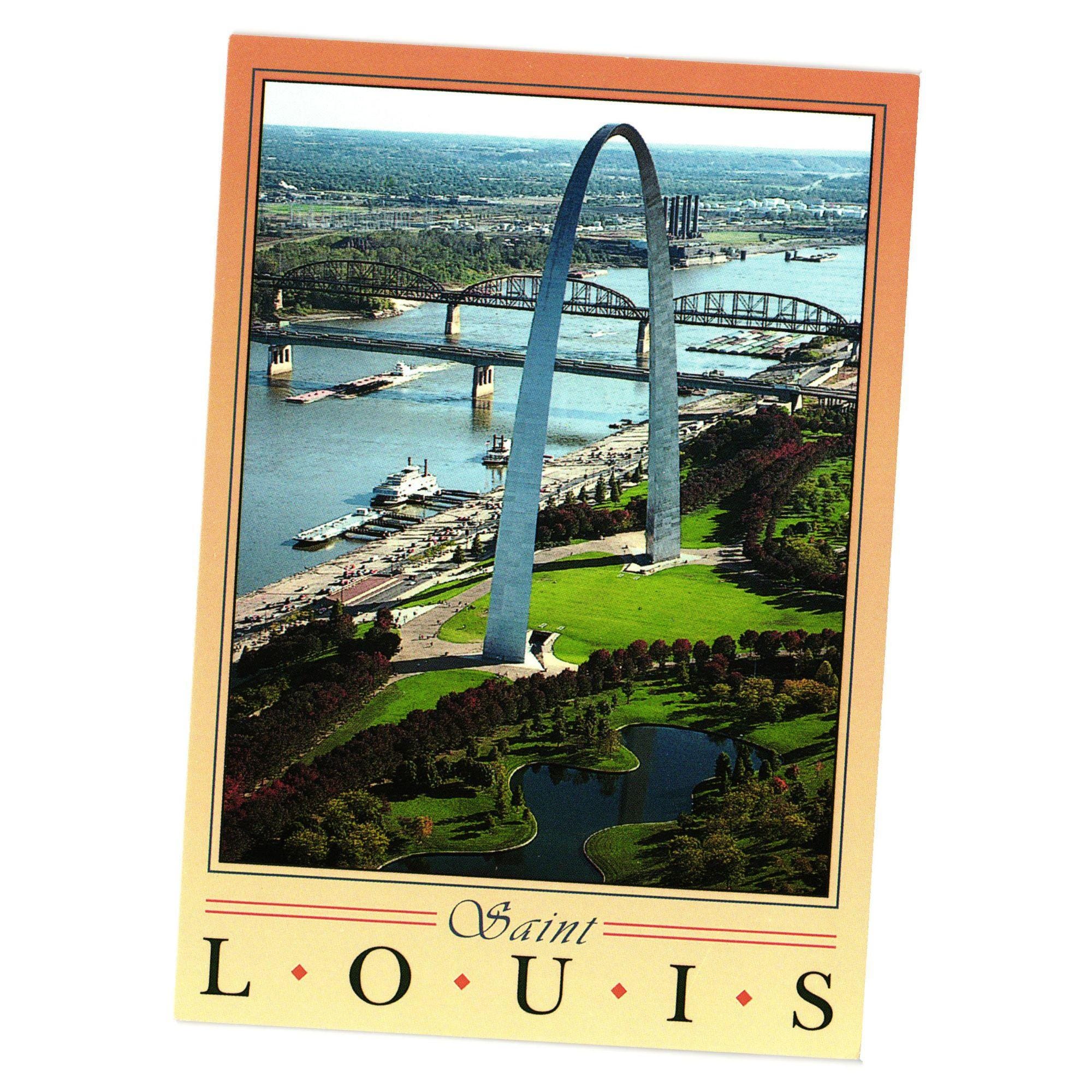 Saint Louis Gateway Arch Postcard Jefferson National Memorial Photo ...