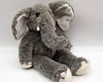 Elefante de peluche vintage Build a Bear, juguete coleccionable para niños de Workshop retirado de 1997