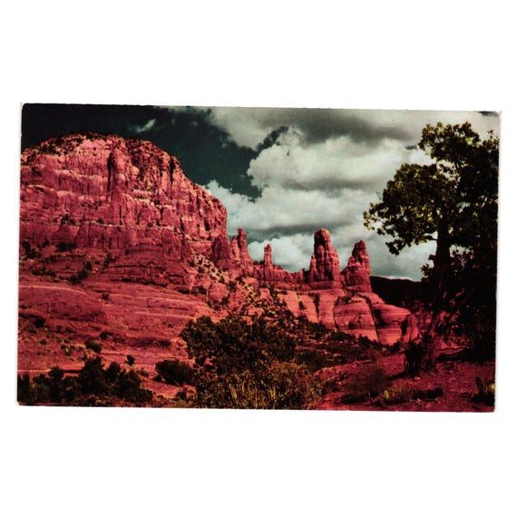 Sedona Arizona Oak Creek Canyon Postcard Red Rock Formations