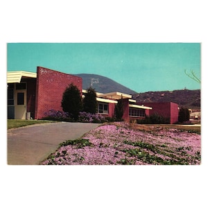 Vintage Postkarte Palomar College Max Mahan Fotografie Gebäude San Marcos Diego