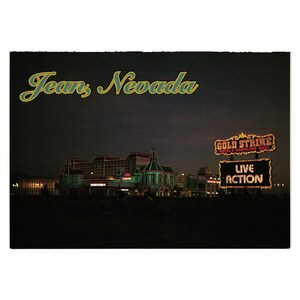 Carte postale vintage Gold Strike Hotel Gambling Hall jean Nevada Tourisme Vacances