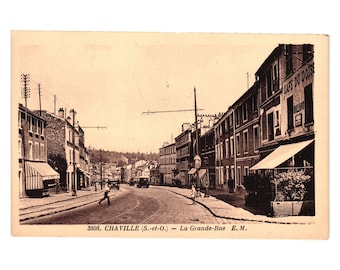 Ansichtkaart Chaville S Et O La Grande Rue Vintage Frans straatbeeld 3808 E M