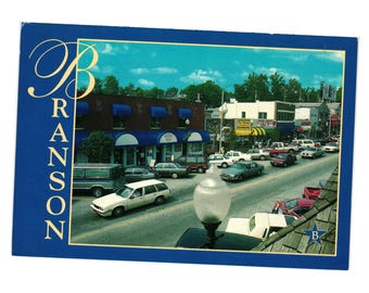 Branson Missouri Downtown Postcard James Photography Vintage Unused Collectible